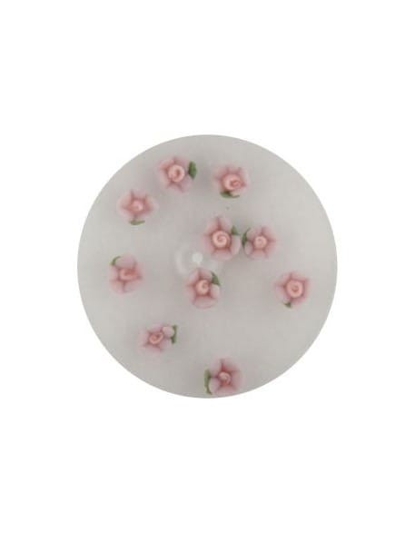 Kwiatki akrylowe 3D 10szt - jasno fioletowe (małe)