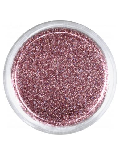 Brokat drobny nr 004 - różowy, metaliczny