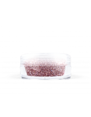 Brokat drobny nr 004 - różowy, metaliczny