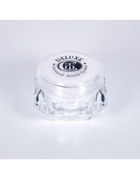 Puder do masy akrylowej Christrio Deluxe Acrylic Polymer French White (pudełko w kształcie diamentu) - 30g - biały