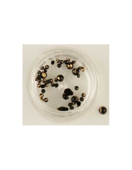 Ozdoby perłowe 50szt. - czarne perełki