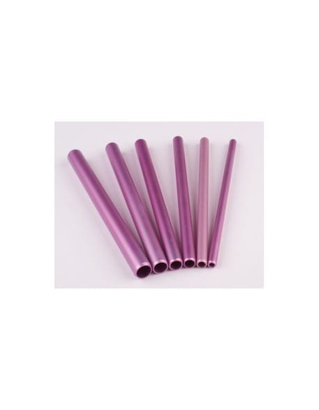 Rurki EF Artificial Nail Tool 6szt. - różowe