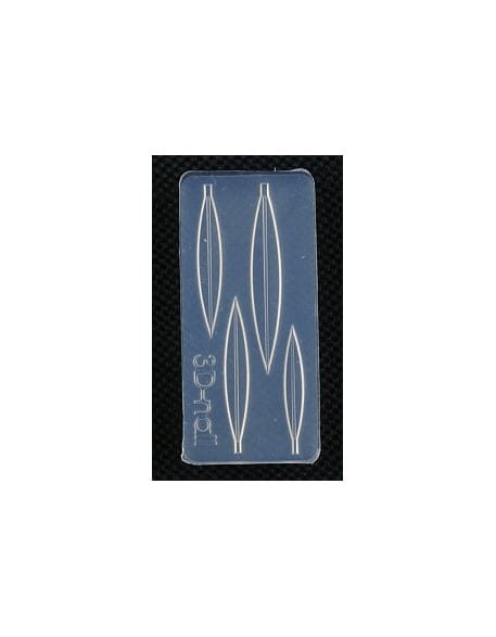 Foremki silikonowe EF 3D Nail Art Mold - listki (si-015)