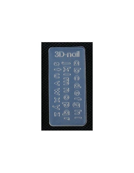Foremki silikonowe EF 3D Nail Art Mold - literki (si-023)