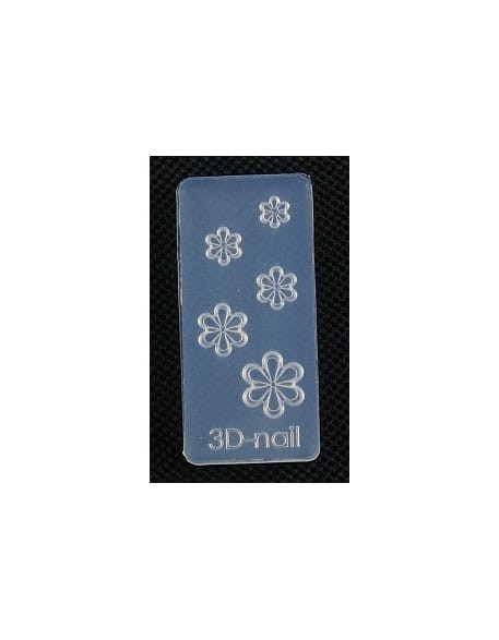 Foremki silikonowe EF 3D Nail Art Mold - kwiatki (si-026)