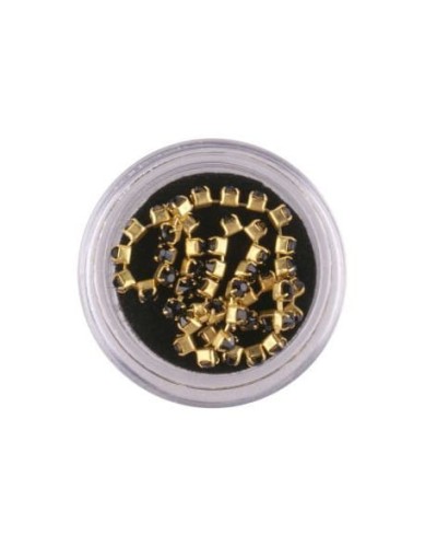 Łańcuszek z cyrkonii - czarny