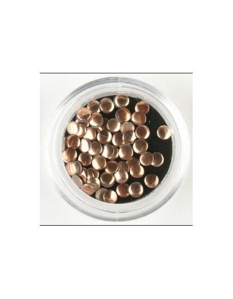 Ćwieki - metalowe cekiny - brązowe - 70szt