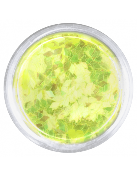 Konfetti romby - żółte, opalizujące