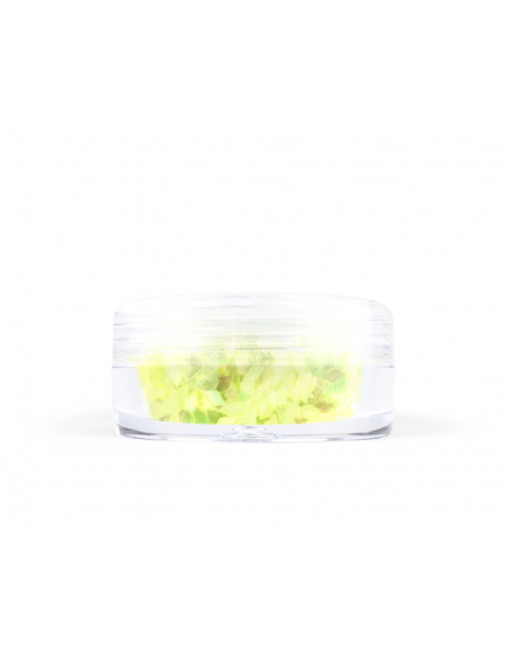 Konfetti romby - żółte, opalizujące