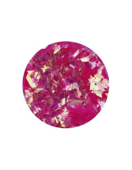 Konfetti romby - różowe, opalizujące