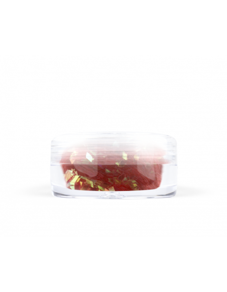 Konfetti romby - czerwone, opalizujące