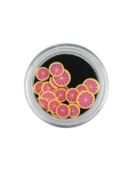 Ozdoby gumowe (FIMO) 20szt - grapefruity