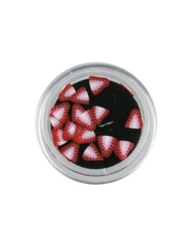 Ozdoby gumowe (FIMO) 20szt - truskawki
