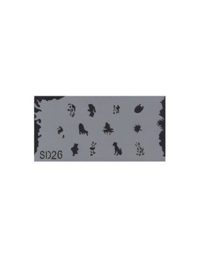 Szablon do pistoletu Airbrush Stencil SD26