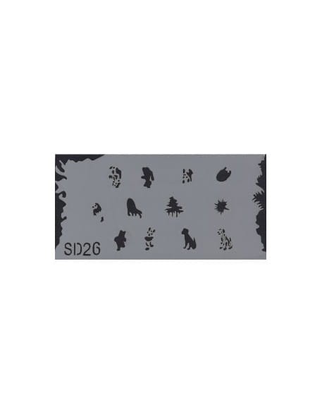 Szablon do pistoletu Airbrush Stencil SD26