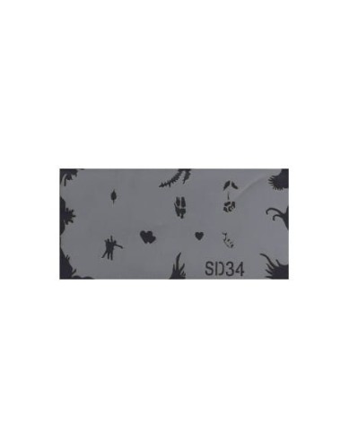 Szablon do pistoletu Airbrush Stencil SD34