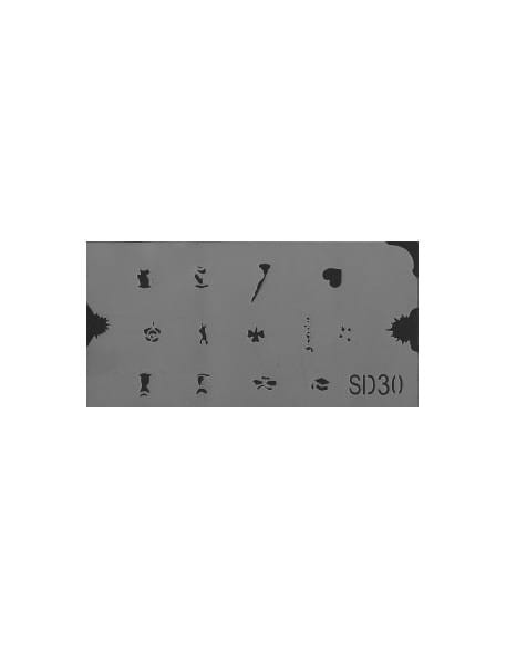 Szablon do pistoletu Airbrush Stencil SD30