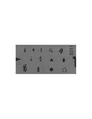 Szablon do pistoletu Airbrush Stencil SD11