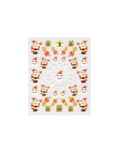 Naklejki świąteczne 3D Nail Stickers CM-3
