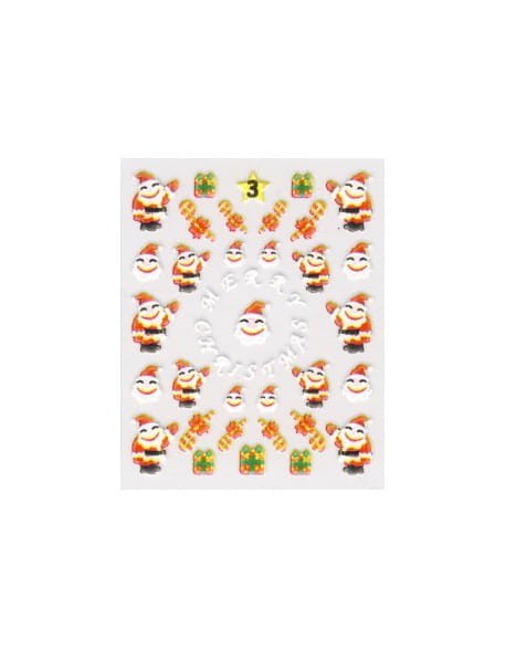 Naklejki świąteczne 3D Nail Stickers CM-3