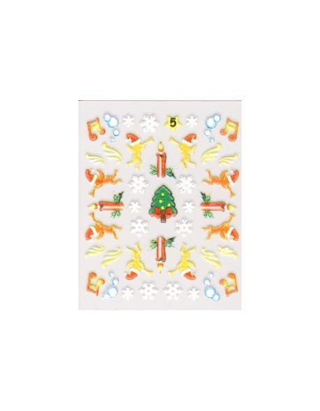 Naklejki świąteczne 3D Nail Stickers CM-5