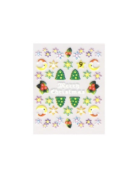 Naklejki świąteczne 3D Nail Stickers CM-9