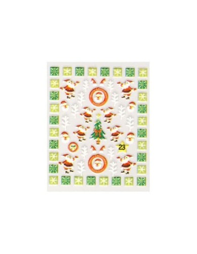 Naklejki świąteczne 3D Nail Stickers CM-23