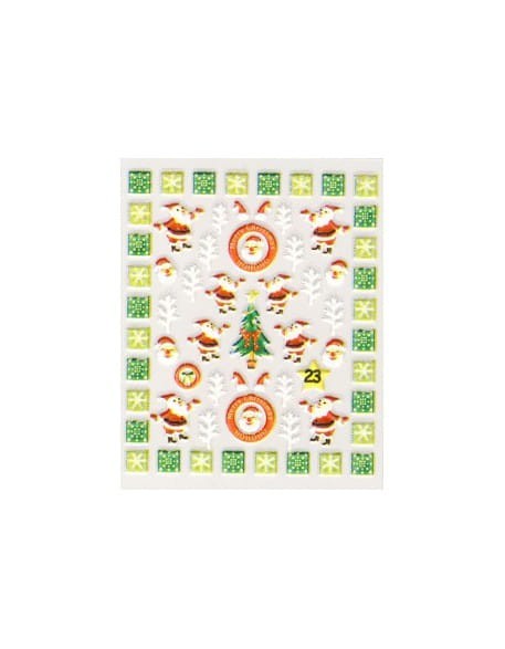 Naklejki świąteczne 3D Nail Stickers CM-23