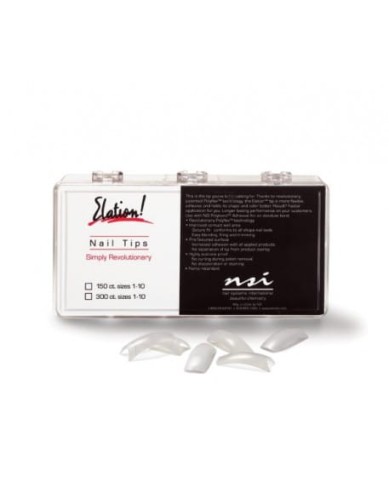 Tipsy naturalne NSI Elation Natural Nail Tips 150szt (15szt. z każdego rozmiaru)