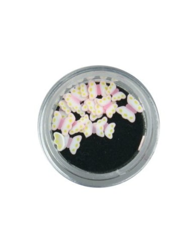 Ozdoby gumowe (FIMO) 20szt - motylki