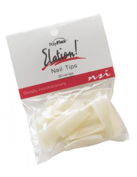 Tipsy naturalne NSI Elation Natural Nail Tips 50szt nr 10 - uzupełnienie