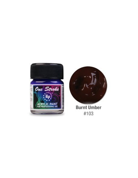 Farbka akrylowa do zdobienia paznokci 15ml - Burnt Umber