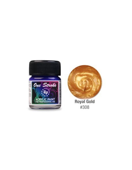 Farbka akrylowa do zdobienia paznokci 15ml - Royal Gold