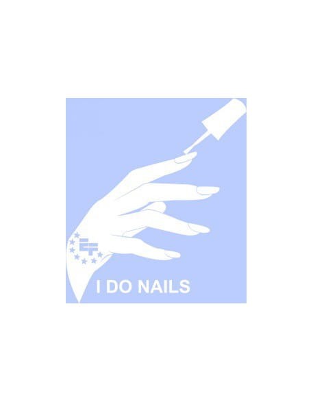 Euro Fashion Naklejki na samochód I DO NAILS Car Stickers - biała