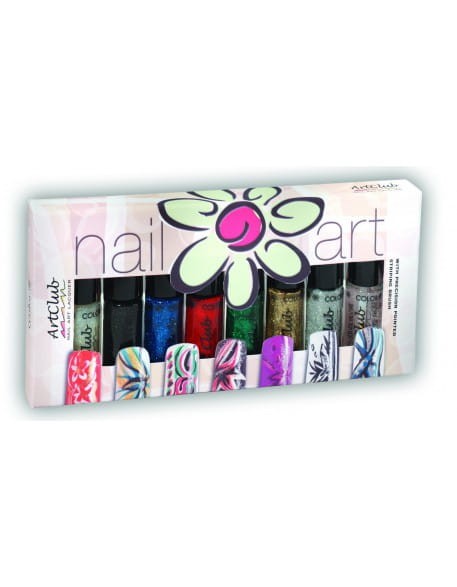 Wystawka Nail Striper Collection Art Club 8 szt. Glitters