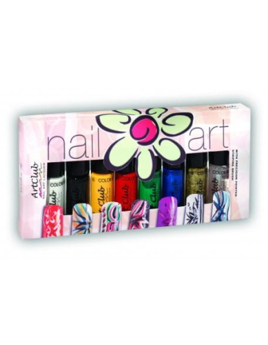 Wystawka Nail Striper Collection Art Club 8 szt. Primaries
