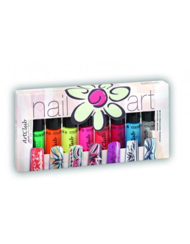 Wystawka Nail Striper Collection Art Club 8 szt. Neons