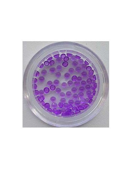 Ozdoby perełki szklane  100szt - fioletowe