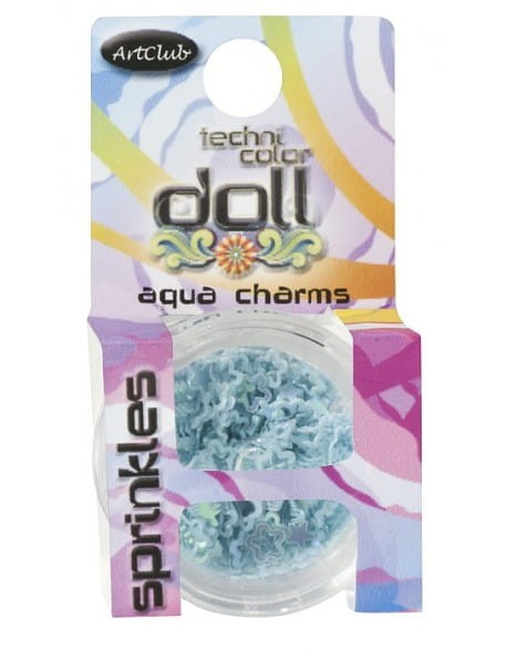 Ozdoby gwiazdki Art Club Technicolor Doll -  Aqua Charms