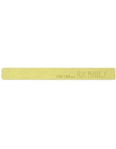 Pilnik prosty RaNails 100/180 - złoty