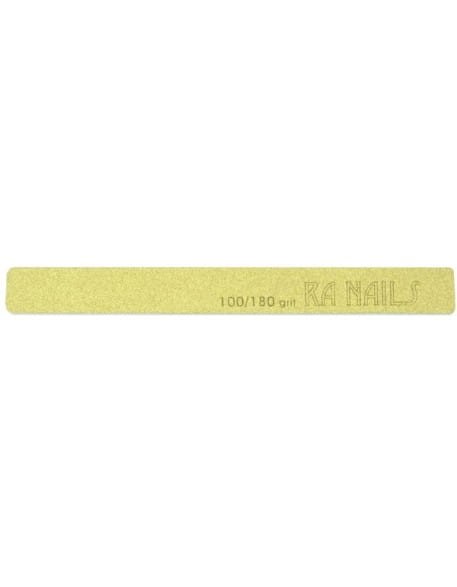 Pilnik prosty RaNails 100/180 - złoty