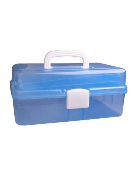 Kuferek plastikowy Nail Art Collection Box - niebieski EF-NACB2