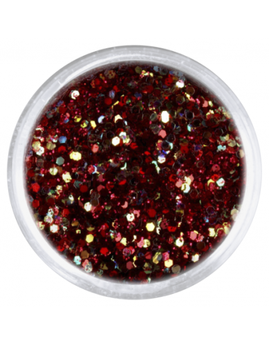 Konfetti z brokatem bordowe
