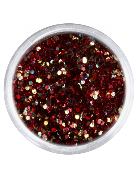 Konfetti z brokatem bordowe