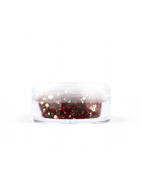 Konfetti z brokatem bordowe