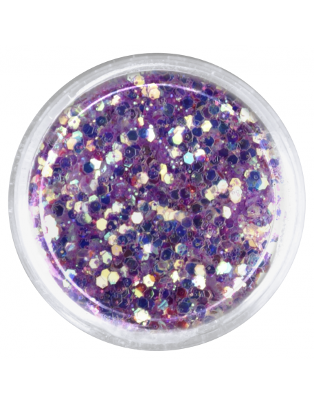 Konfetti z brokatem fioletowe