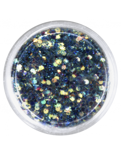 Konfetti z brokatem granatowe