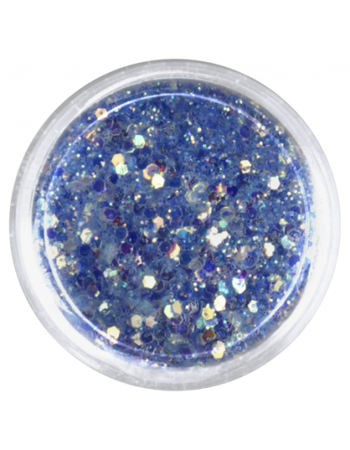 Konfetti z brokatem ciemno niebieskie