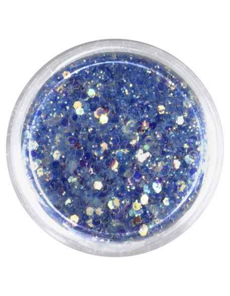 Konfetti z brokatem ciemno niebieskie