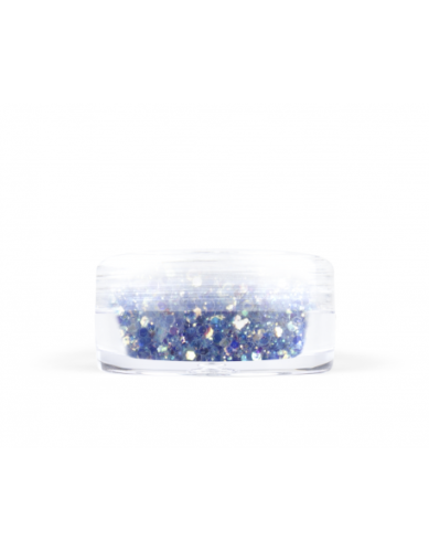 Konfetti z brokatem ciemno niebieskie